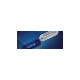 LUZ ESTRIBO 5 LEDS AZUL (PLANO) 12/24V