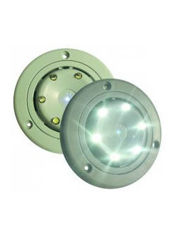 FOCO INTERIOR LED 90MM EMPOT BLANCO/AZUL