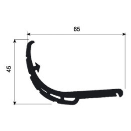 PLASTICO PORTAPAQUETES 2 MT GRIS