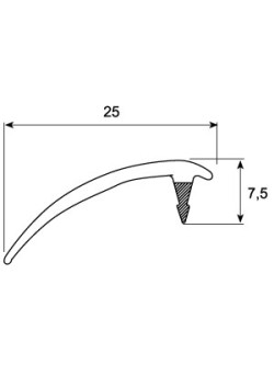 PLASTICO REMATE EXT PARABRISAS 25 MM