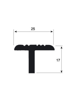 PLASTICO T REGISTROS 3MT GRIS OSCURO
