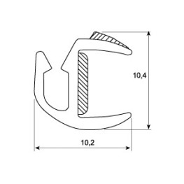 PLASTICO SOP INT PAR 8MM