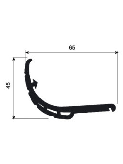 PLASTICO PORTAPAQUETES 2 MT NEGRO
