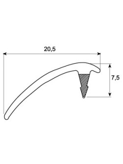 PLASTICO REMATE EXT PAR 20.5 MM