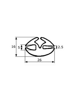 PER GOMA CONTORNO CRISTAL 26 X 16
