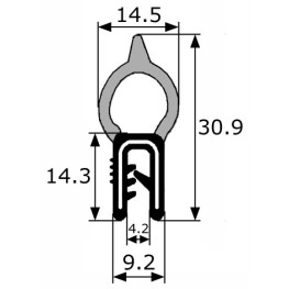 GOMA ESTANQUEIDAD MALETERO 14'5X30'9