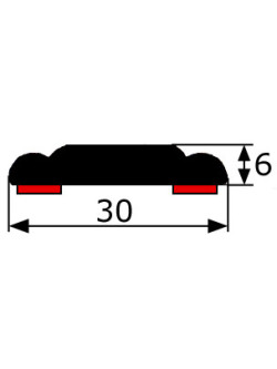 MOLDURA AUTOADHESIVA UNIVERSAL 30X6