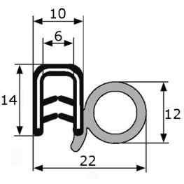 GOMA ESTANQ. EPDM-EPDM UNIVER. PUERTA