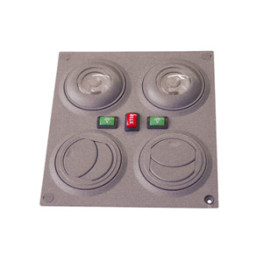 PLACA DIFUSOR GRIS CON SALIDA AIRE-LUZ-B