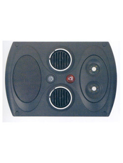 PLACA DIFUSOR NEGRA 300X200 LED ALTAVOZ