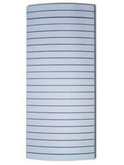 PLACA INTERMEDIA OVAL GRIS