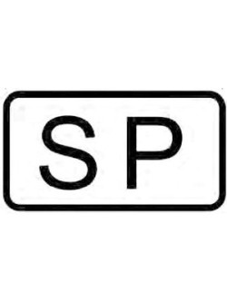 PLACA SP GRANDE 225 X 120 MM