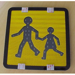 INDICADOR TRANSP ESCOLAR  ALU 25X25 FR