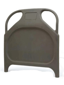 MAMPARA PROTECTORA GRIS DOBLE