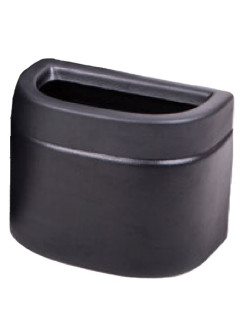 PAPELERA 22*16*13 cm OVAL PEQUEÑA NEGRA