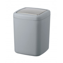 PAPELERA CUBO CON TAPA BASCULANTE 3LT GRIS