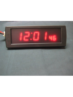 RELOJ DIGITAL CON SEGUNDOS NEG.12V