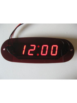 RELOJ DIGITAL OVAL 12V EMPOTRABLE