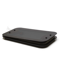 KIT CLARABOYA ELEC. DOBLE  970X530 MM 24V GRIS 7046