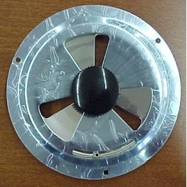 REJILLA VENTIL ROTATORIA METALICA D-130