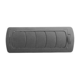 REJILLA AIREACION 130X52 MM NEGRO
