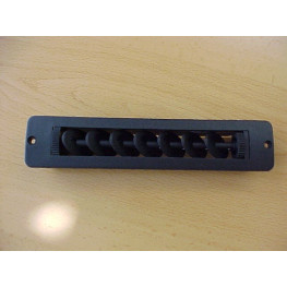 REJILLA AIREACION NEGRA 170X36MM CON TOR