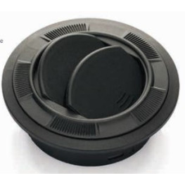 DIFUSOR AIRE NEGRO DIAM 100 MM ALT 27 MM