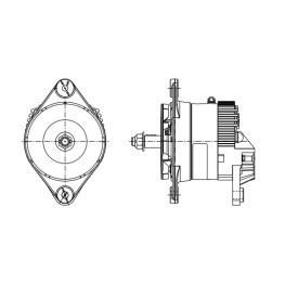 ALTERNADOR 28V 50A NG IR W/DIODE TRIO