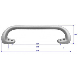 AGARRADOR 475 MM AMARILLO RAL 1023
