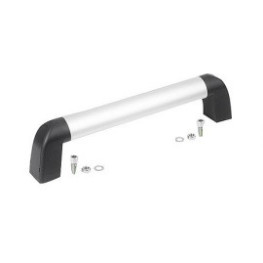 AGARRADOR TUBULAR 283 MM ANODIZ NAT MATE/ANTRACITA