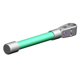 BRAZO ABATIBLE GRADUAL 375 MM VERDE DIAM 33 MM RAL 6037