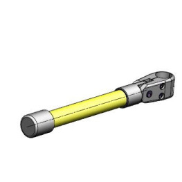 BRAZO ABATIBLE GRADUAL 375 MM AMARILLO DIAM 33 MM RAL 1023