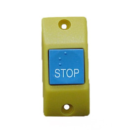 PULSADOR STOP PLANO AM/AZ BRAILLE