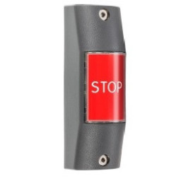 PULSADOR STOP BARRA GRIS/ROJO