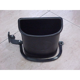 PAPELERA PATA BUTACA CON SOPORTE NEGRA