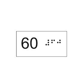JUEGO NUMEROS 1 AL 60 BRAYLE (ADHESIVO)