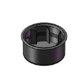 PORTAVASOS NEGRO PARA INSERTAR EN MESA