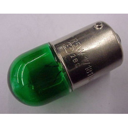 BOMBILLA TECHO INT VERDE 24V 15W