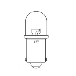 BOMBILLA FOCO 12V 5W BA9S