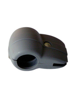 SOPORTE MAMPARA PLASTICO GRIS OSCURO