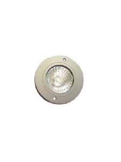 FOCO HALOGENO PLANO 12V GRIS C/LED VERDE